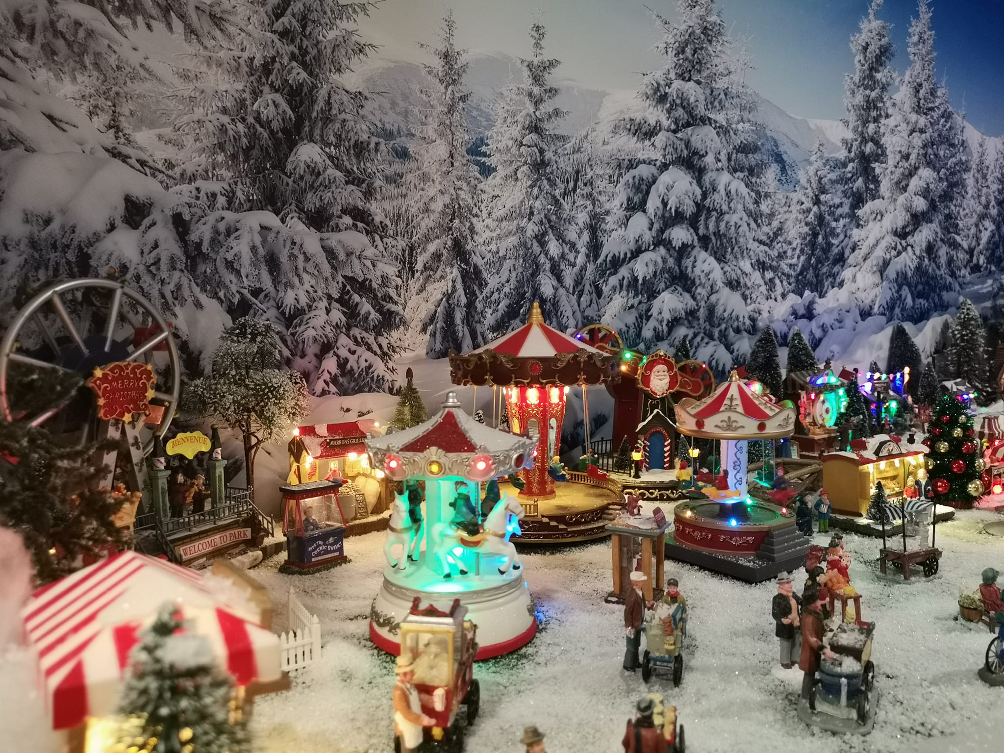 Village de Noël miniature à Verneuil